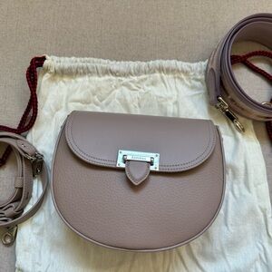 Aspinal of London Portobello in Soft Taupe with additional Aspinal strap